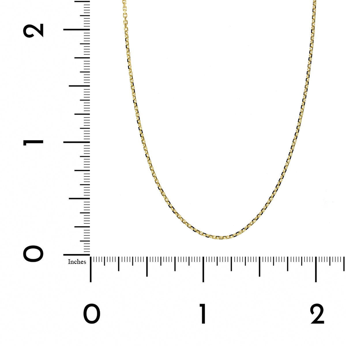 14K Yellow Gold Cable Link Chain