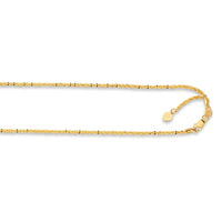 14K Yellow Gold Sparkle Chain