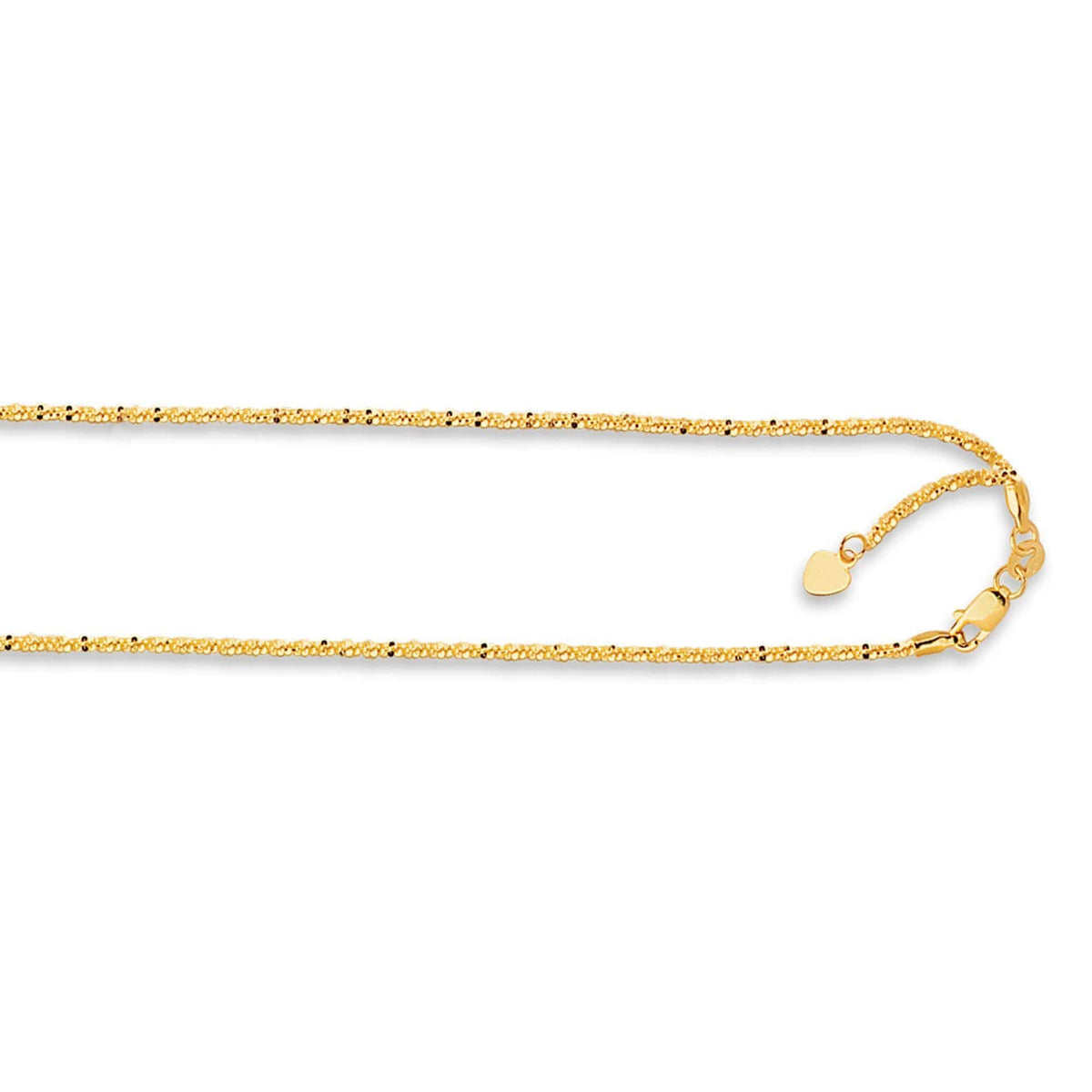14K Yellow Gold Sparkle Chain