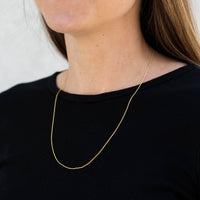 14K Yellow Gold Wheat Chain