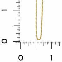 14K Yellow Gold Wheat Chain