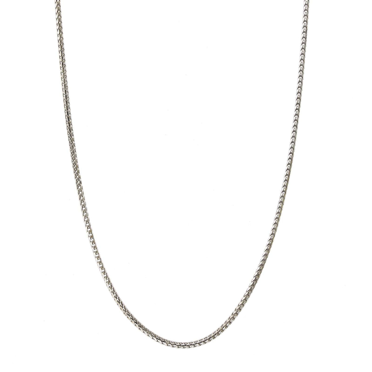 14K White Gold Franco Chain
