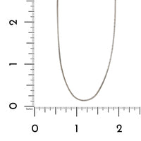 14K White Gold Franco Chain Necklace