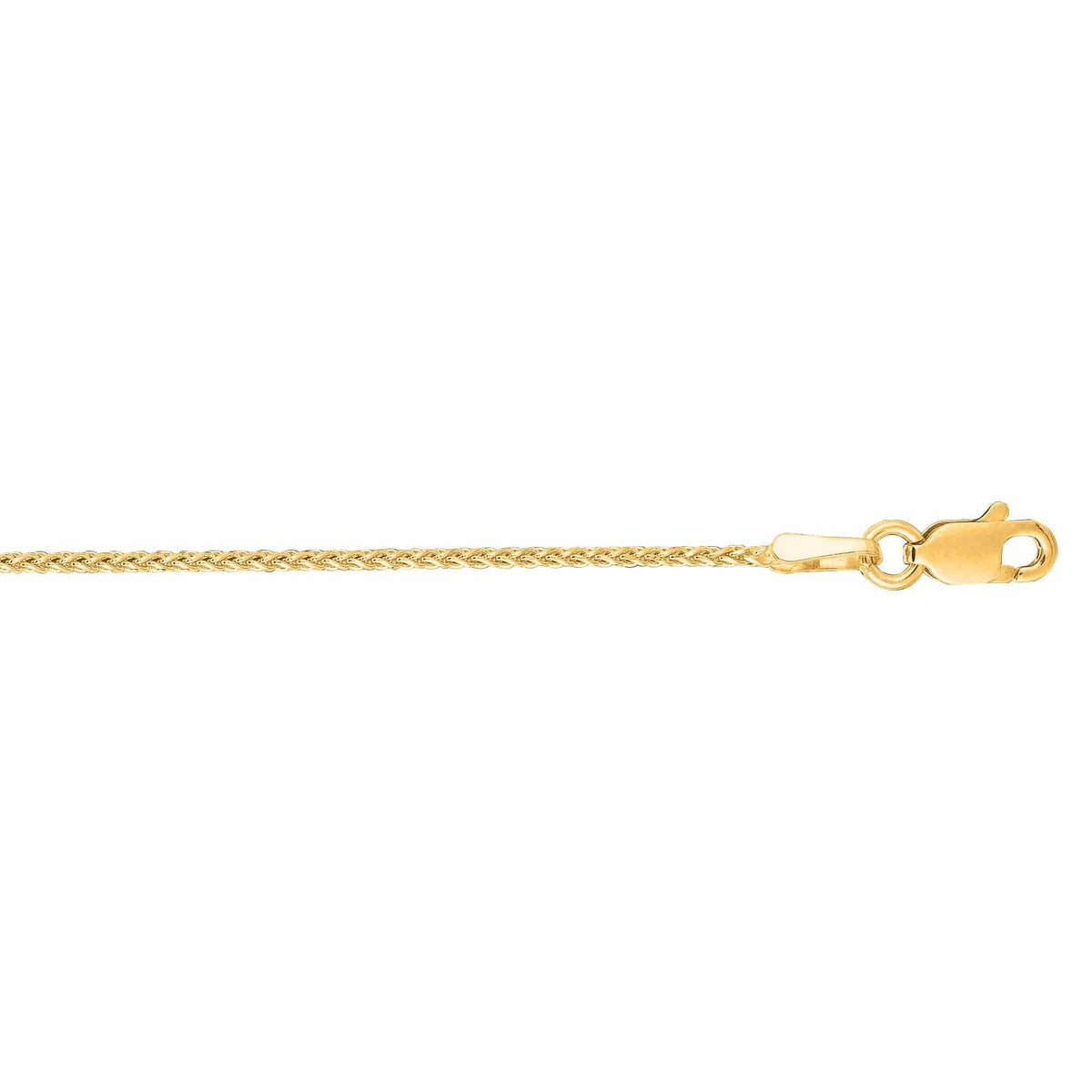 14K Yellow Gold Wheat Chain