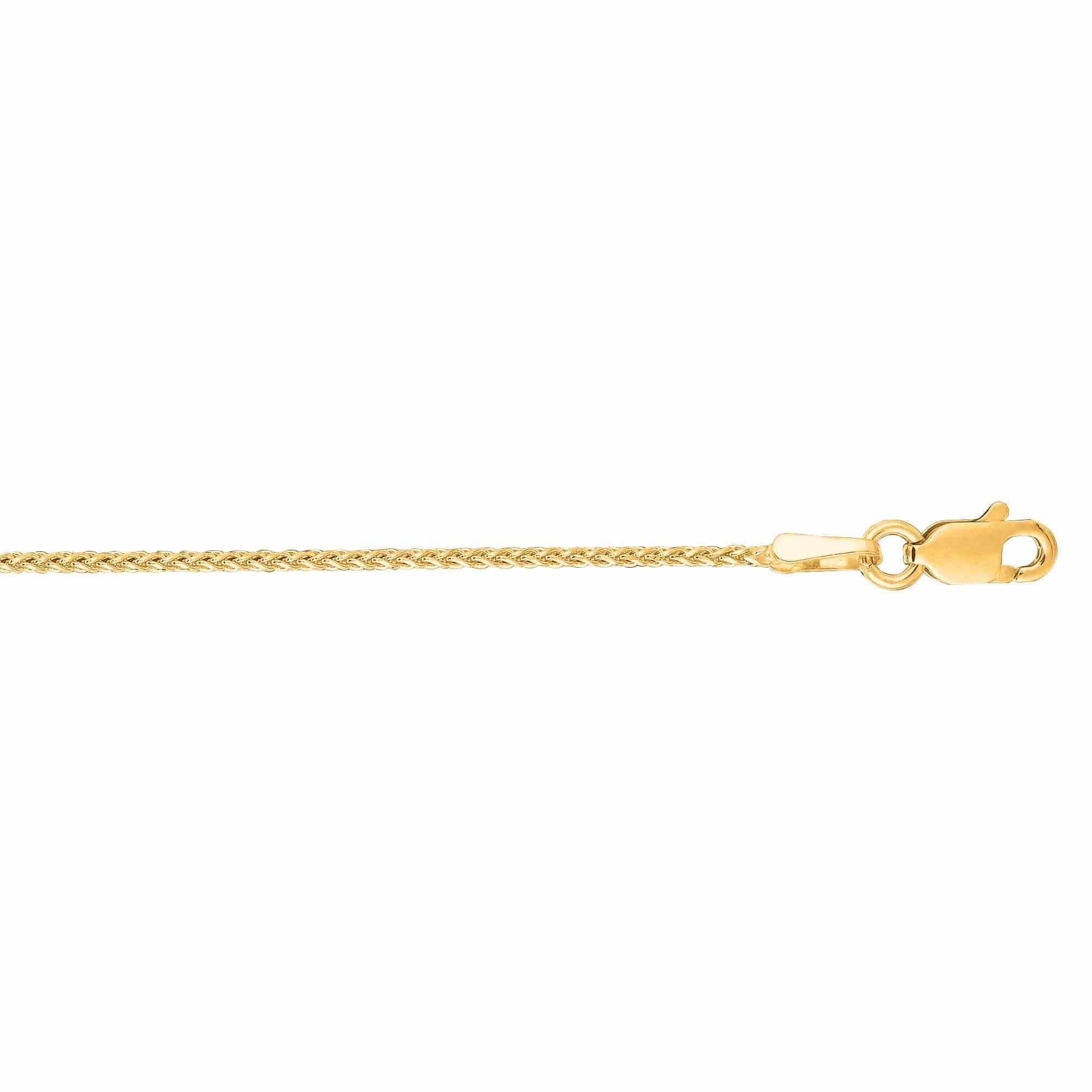 14K Yellow Gold Wheat Chain