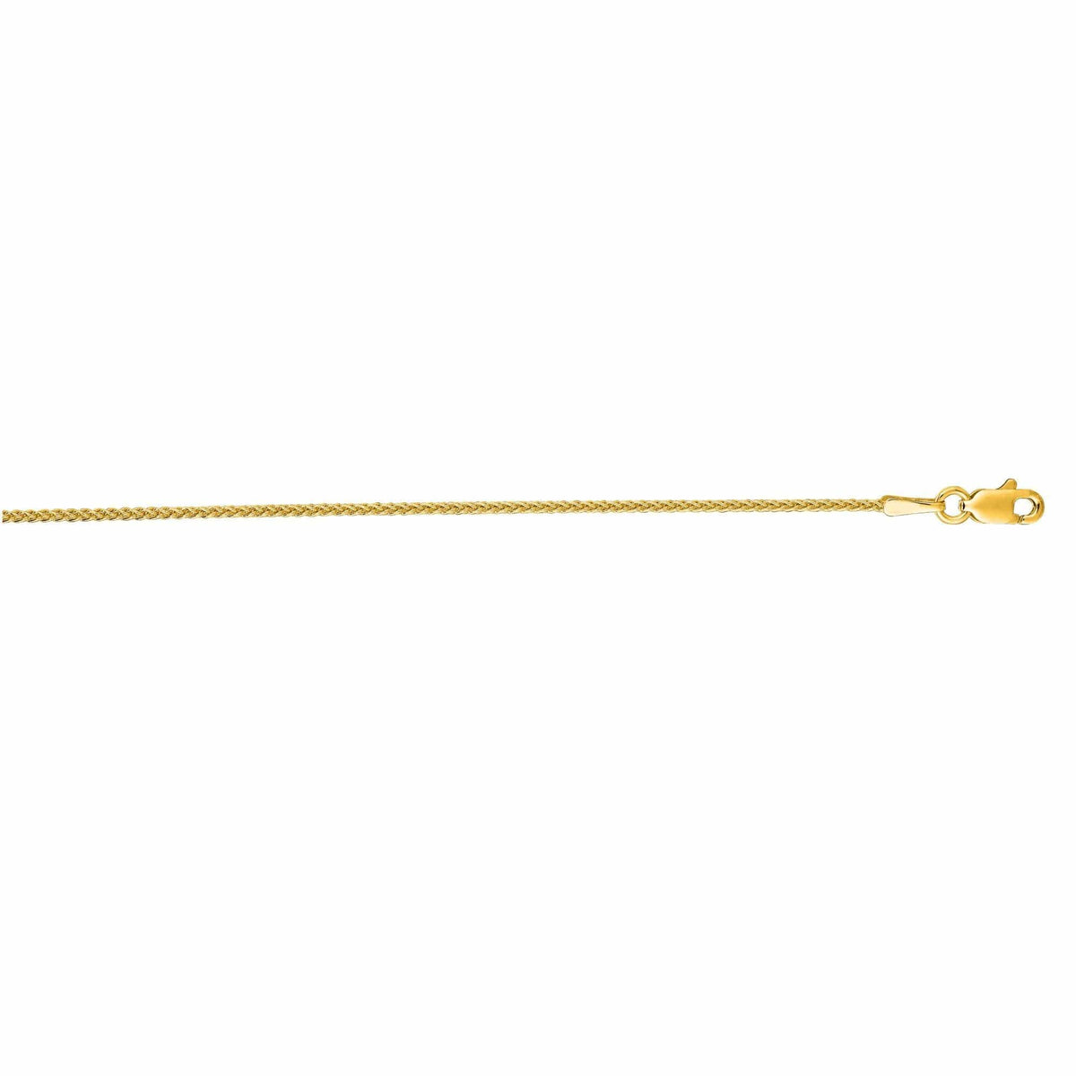 14K Yellow Gold Wheat Chain