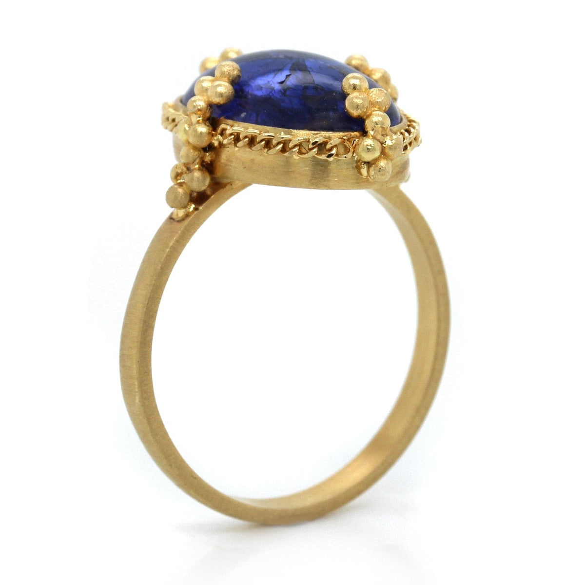 Amali 18K Yellow Gold Oval Tanzanite Ring