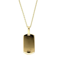 Personalized Isla Diamond Dog Tag Engravable Necklace
