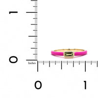 Personalized Johnnie Enamel Ring