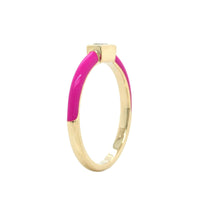 Personalized Johnnie Enamel Ring