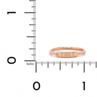 Personalized Twiggy Engravable Diamond Bar Ring