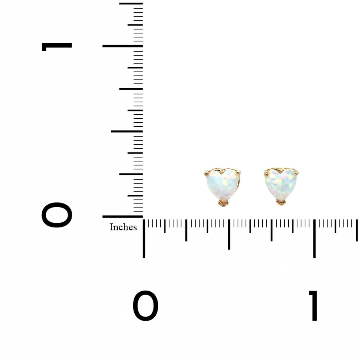 Personalized Zoey Heart Shape Stud Earrings