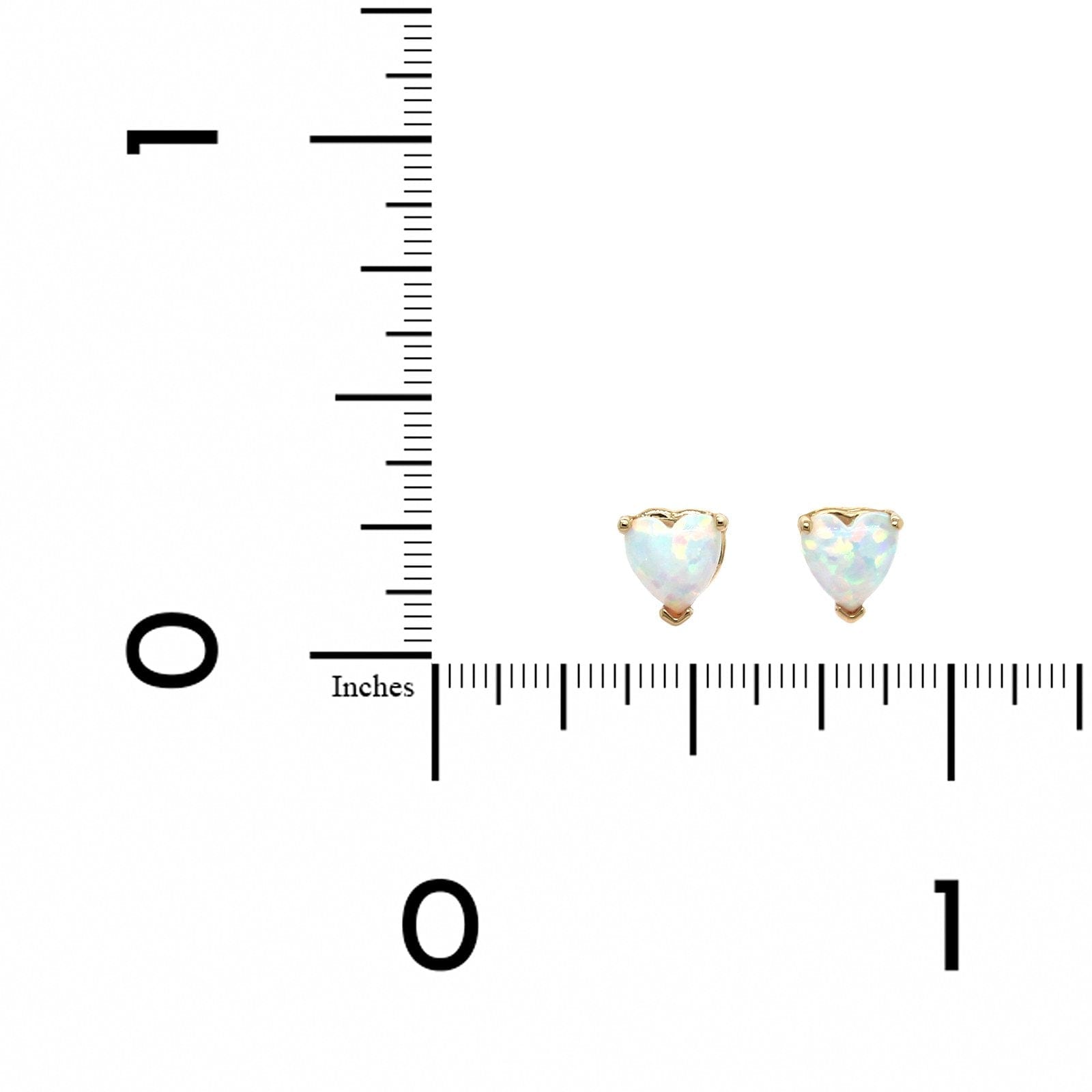 Personalized Zoey Heart Shape Stud Earrings