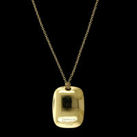 Tiffany & Co. 18K Yellow Gold Estate Elsa Peretti Tag Pendant, Yellow Gold, Long's Jewelers 