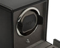 Cub Single Watch Winder with Cover Black