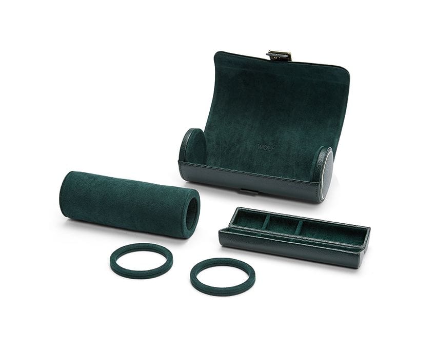 British Racing Green Triple Watch Roll