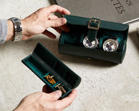 British Racing Green Triple Watch Roll