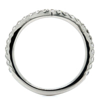 Platinum Shared Prong V Shape Diamond Band, Platinum, Long's Jewelers