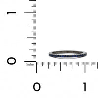 White Gold with Black Rhodium Sapphire Ring, white gold, Long's Jewelers