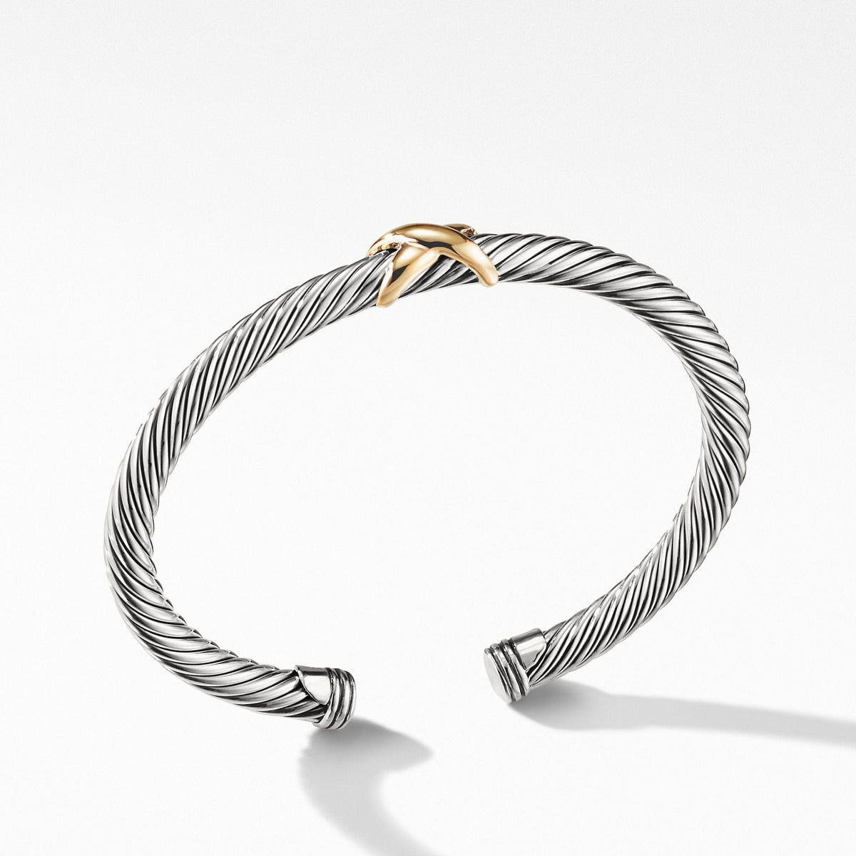X Bracelet with Gold, Sterling Silver, Long's Jewelers