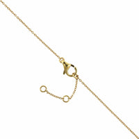 Yellow Gold 5 Pear Shape Diamond Station Necklace, yellow gold, Long's Jewelers
