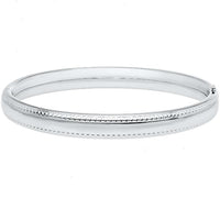Child's Sterling Silver Beaded Edge Bangle