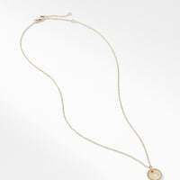 "D" Pendant with Diamonds in Gold on Chain