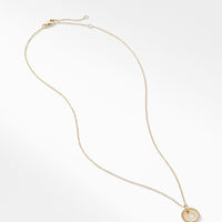 "D" Pendant with Diamonds in Gold on Chain