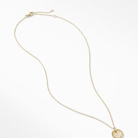 "K" Pendant with Diamonds in Gold on Chain