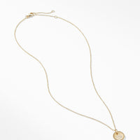 "S" Pendant with Diamonds in Gold on Chain