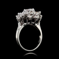 18K White Gold Estate Diamond Ring