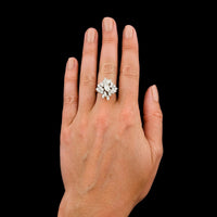 18K White Gold Estate Diamond Ring