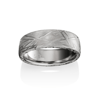 Damascus Steel Bamboo Wedding Band