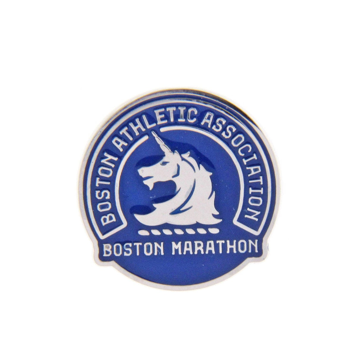 Sterling Silver & Blue Enamel Boston® Marathon Pin