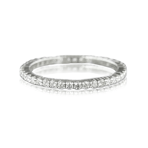 18K White Gold Diamond Eternity Band