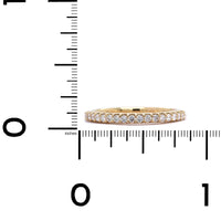 14K Yellow Gold Shared Prong Diamond Band