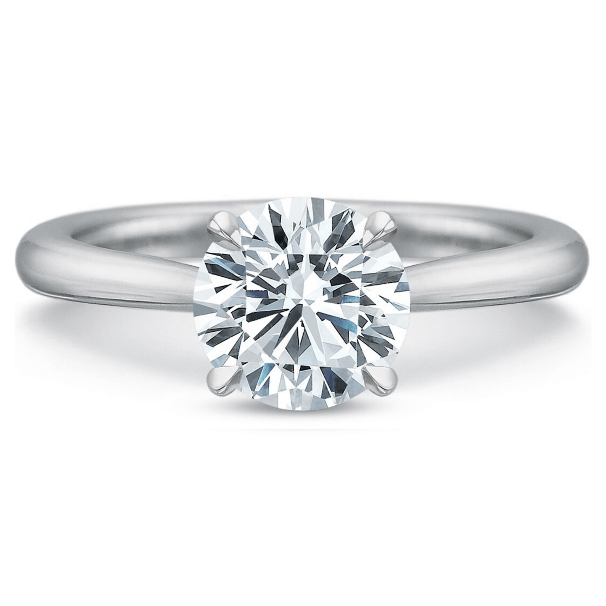 Platinum New Aire Cathedral Solitaire Engagement Ring Setting
