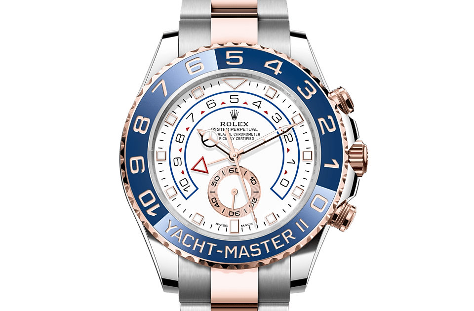 Yacht-Master II, Oyster, 44 mm, Oystersteel and Everose gold Front Facing