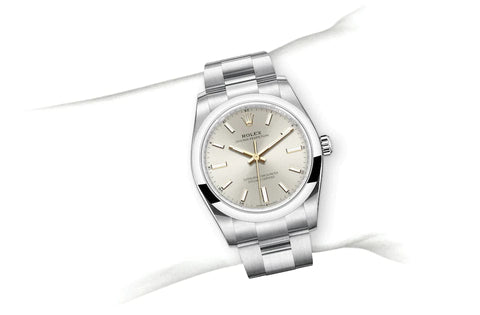 Oyster Perpetual 34, Oyster, 34 mm, Oystersteel Specifications