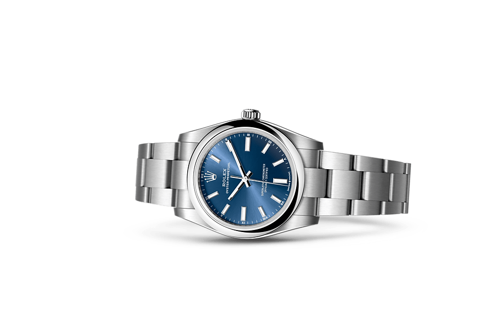 Oyster Perpetual 34, Oyster, 34 mm, Oystersteel Laying Down