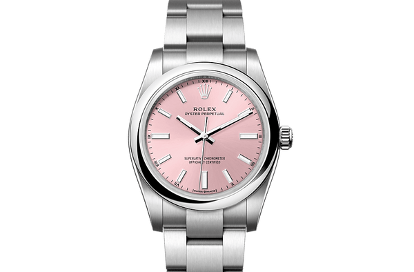 Oyster Perpetual 34, Oyster, 34 mm, Oystersteel Front Facing