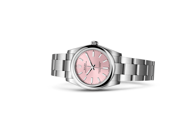 Oyster Perpetual 34, Oyster, 34 mm, Oystersteel Laying Down