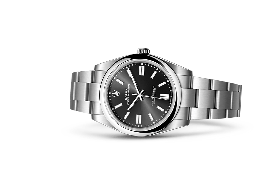 Oyster Perpetual 41, Oyster, 41 mm, Oystersteel Laying Down