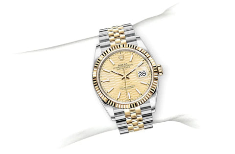 Datejust 36, Oyster, 36 mm, Oystersteel and yellow gold Specifications