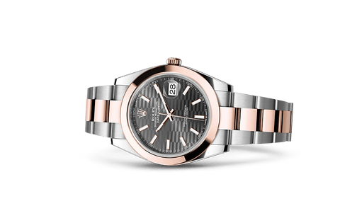 Datejust 41, Oyster, 41 mm, Oystersteel and Everose gold Laying Down