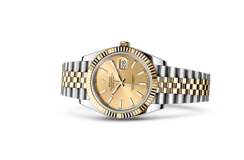 Datejust 41, Oyster, 41 mm, Oystersteel and yellow gold Laying Down