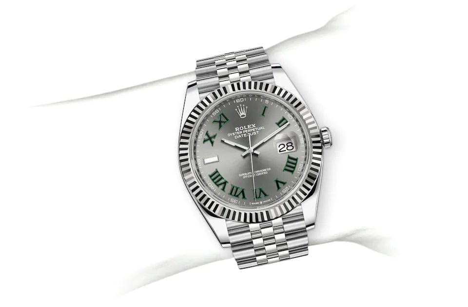 Datejust 41, Oyster, 41 mm, Oystersteel and white gold Specifications