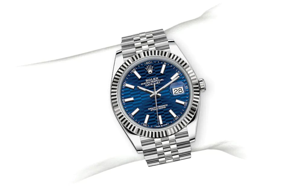 Datejust 41, Oyster, 41 mm, Oystersteel and white gold Specifications