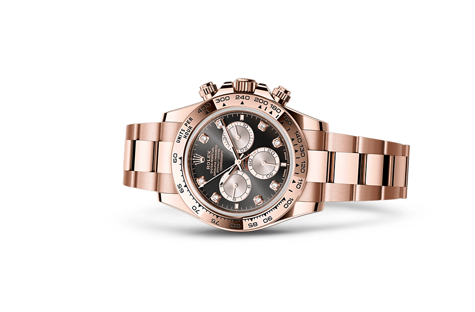Cosmograph Daytona, Oyster, 40 mm, Everose gold Laying Down