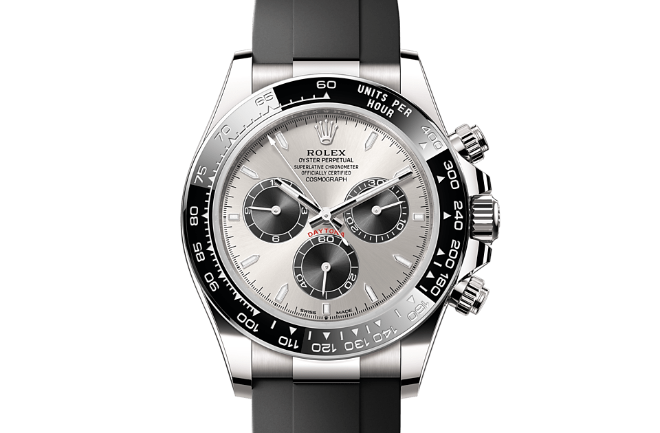 Cosmograph Daytona, Oyster, 40 mm, white gold Front Facing